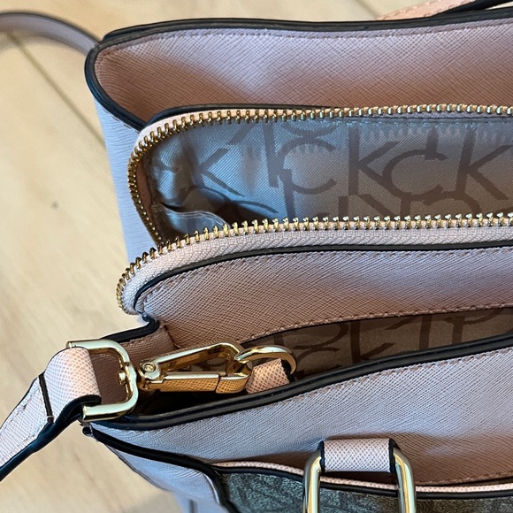 Calvin Klein Blush and Taupe Satchel - Picture 8 of 14